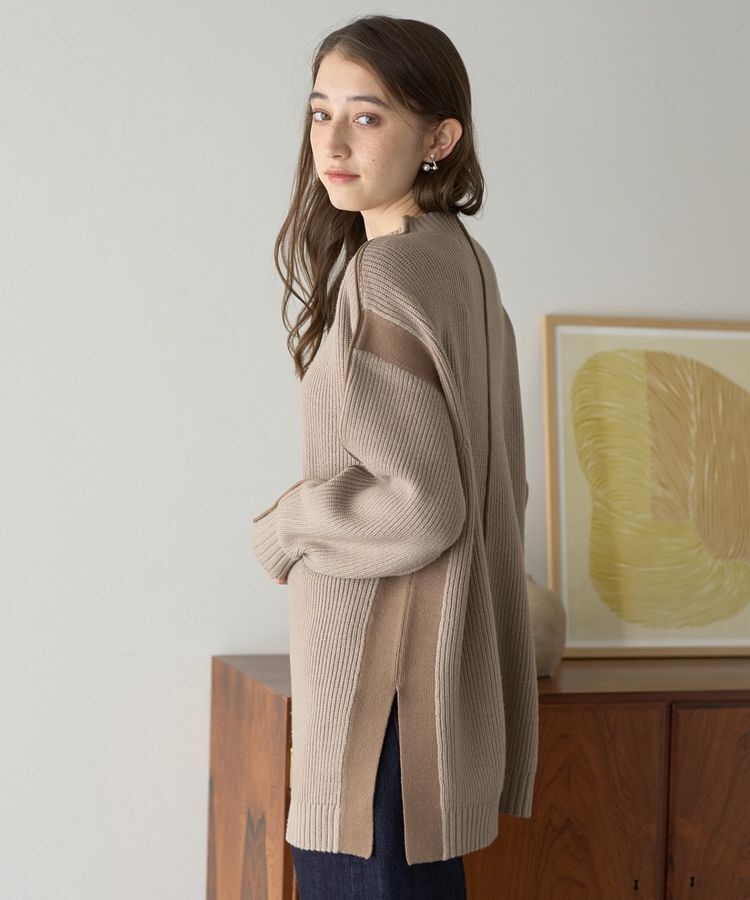 YECCA VECCA「配色ラインニット」|ニット・セーター|