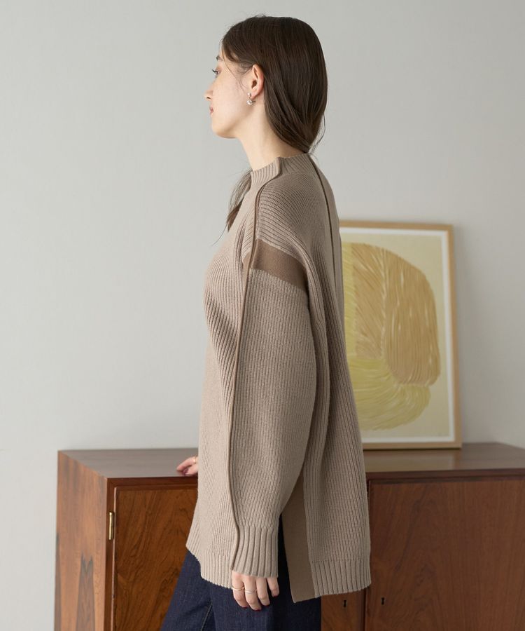 YECCA VECCA「配色ラインニット」|ニット・セーター|