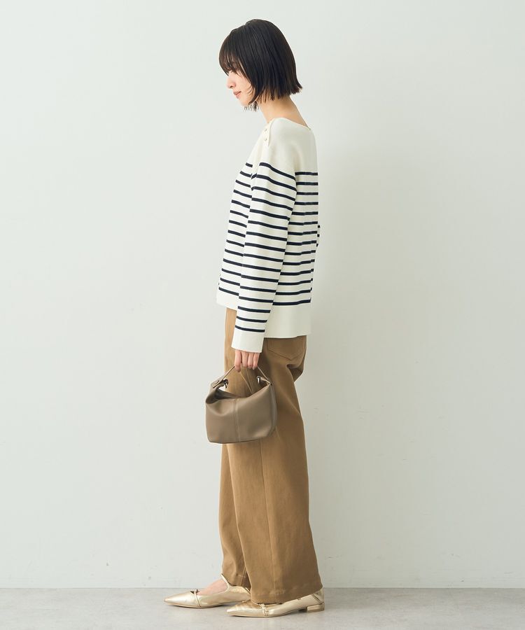 YECCA VECCA「ミラノリブ金釦ニット」|ニット・セーター|