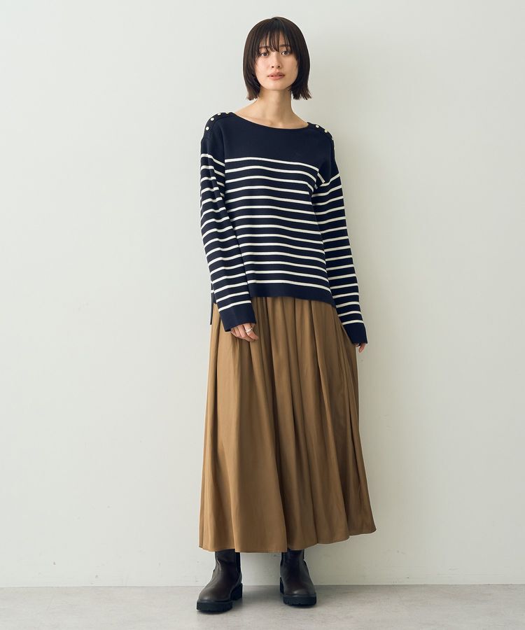 YECCA VECCA「ミラノリブ金釦ニット」|ニット・セーター|