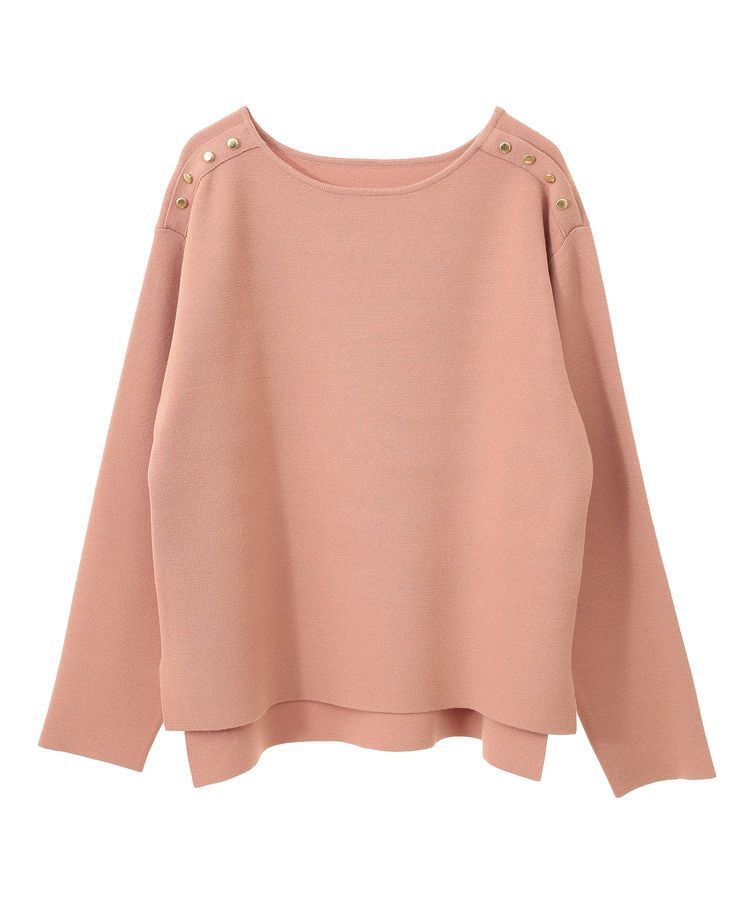 YECCA VECCA「ミラノリブ金釦ニット」|ニット・セーター|