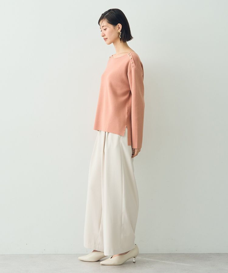 YECCA VECCA「ミラノリブ金釦ニット」|ニット・セーター|