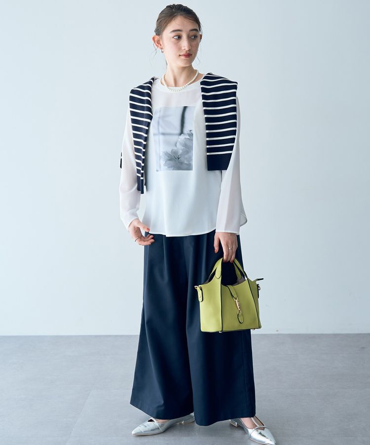 YECCA VECCA「ミラノリブ金釦ニット」|ニット・セーター|