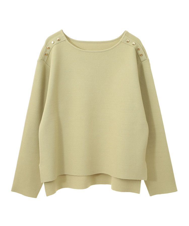 YECCA VECCA「ミラノリブ金釦ニット」|ニット・セーター|