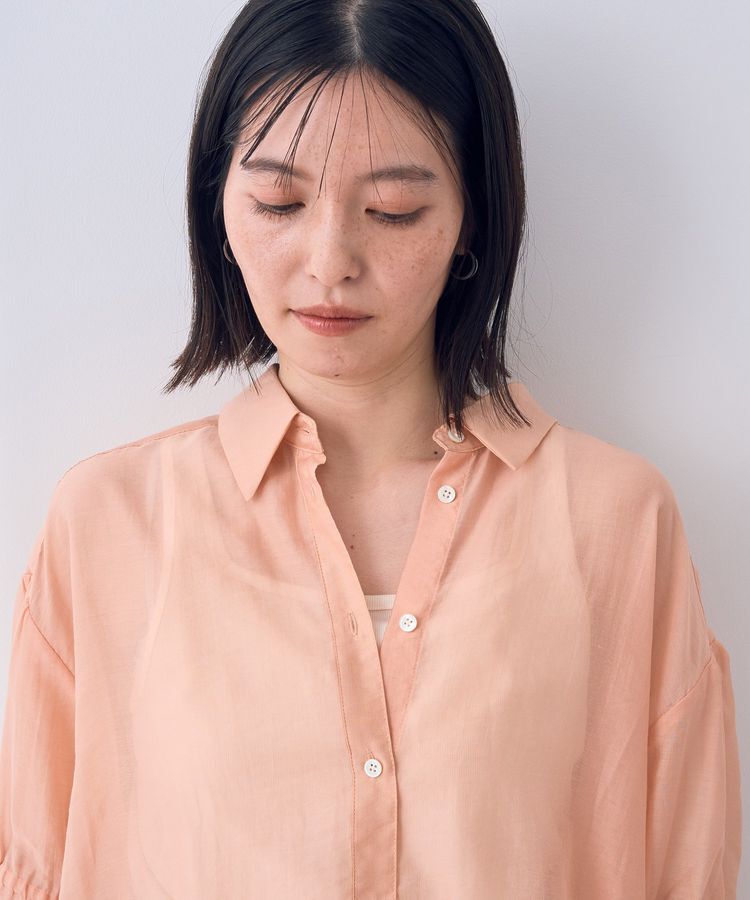 YECCA VECCA「バックリボンシアーシャツ」|シャツ・ブラウス|