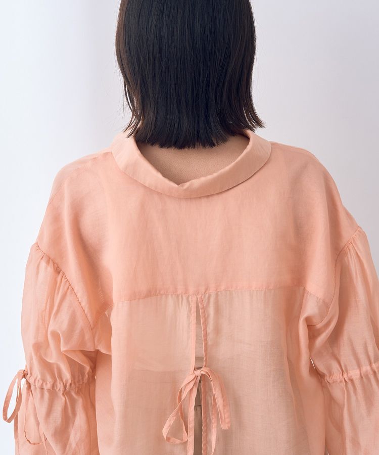 YECCA VECCA「バックリボンシアーシャツ」|シャツ・ブラウス|