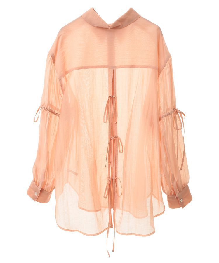 YECCA VECCA「バックリボンシアーシャツ」|シャツ・ブラウス|