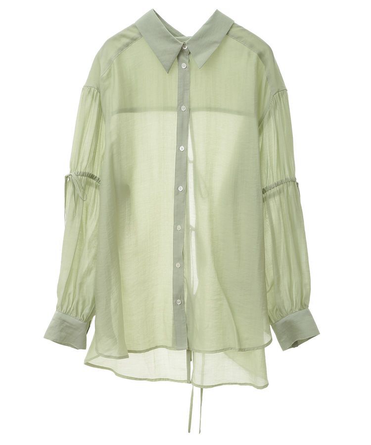 YECCA VECCA「バックリボンシアーシャツ」|シャツ・ブラウス|