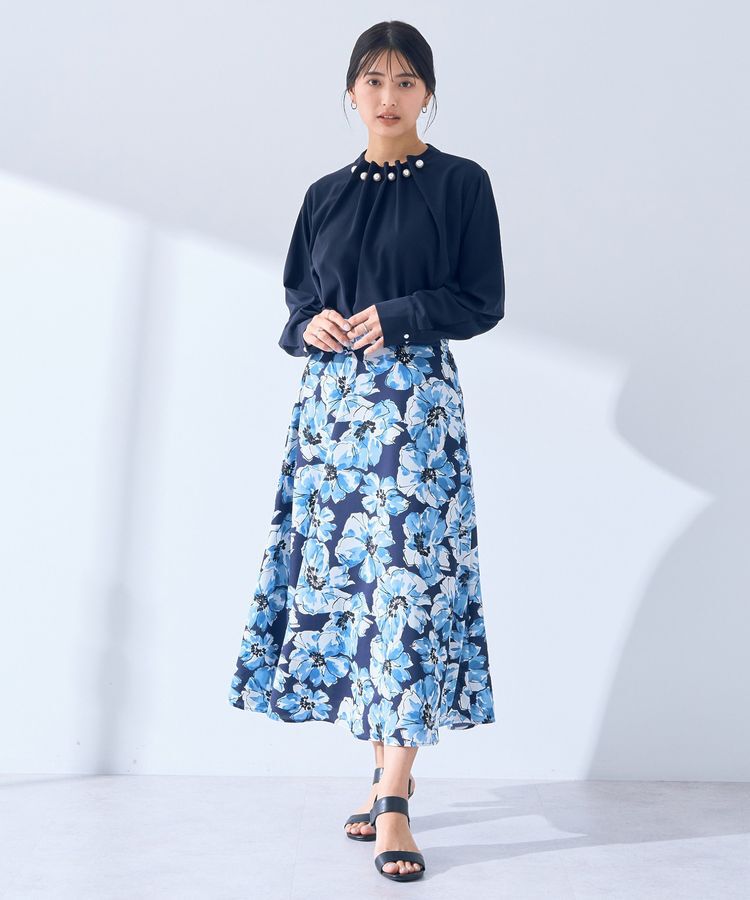 YECCA VECCA「パールタックブラウス」|シャツ・ブラウス|