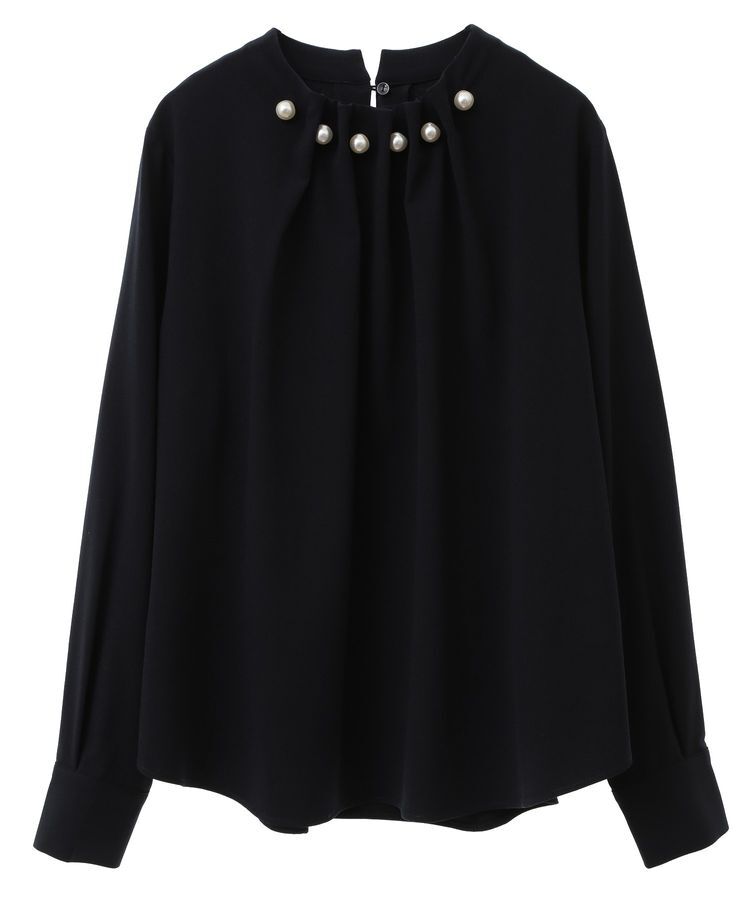 YECCA VECCA「パールタックブラウス」|シャツ・ブラウス|
