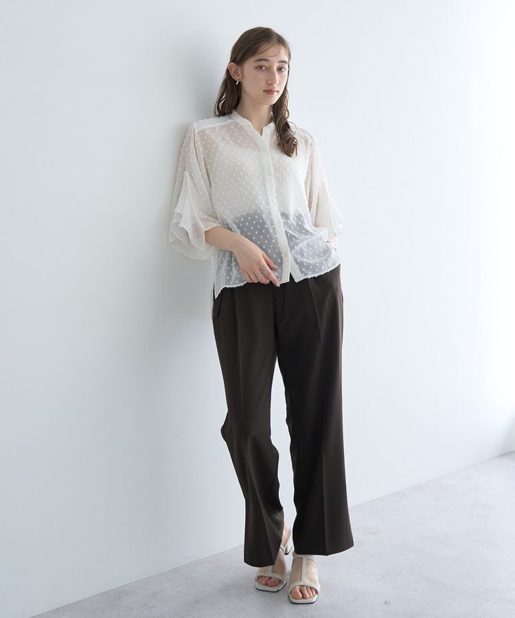 YECCA VECCA「ベルト付きタックストレートパンツ」|その他|