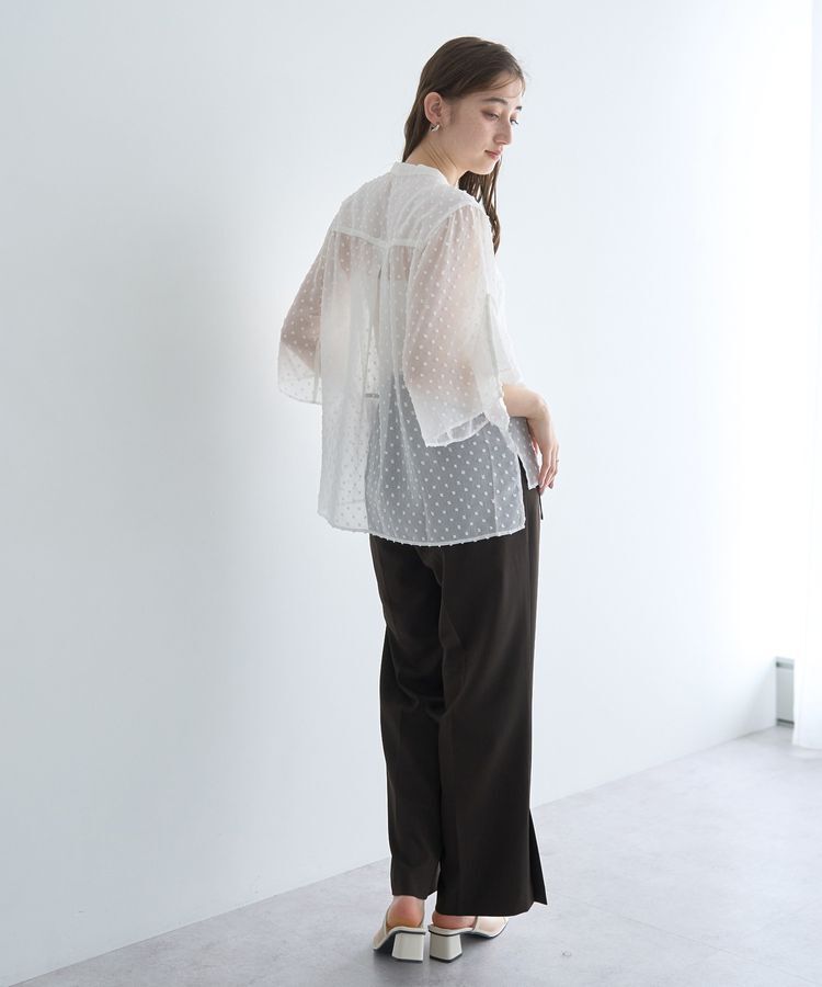 YECCA VECCA「ベルト付きタックストレートパンツ」|その他|