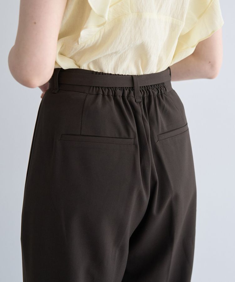YECCA VECCA「ベルト付きタックストレートパンツ」|その他|