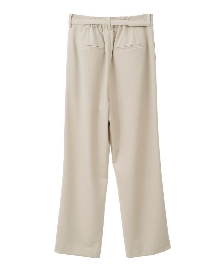 YECCA VECCA「ベルト付きタックストレートパンツ」|その他|