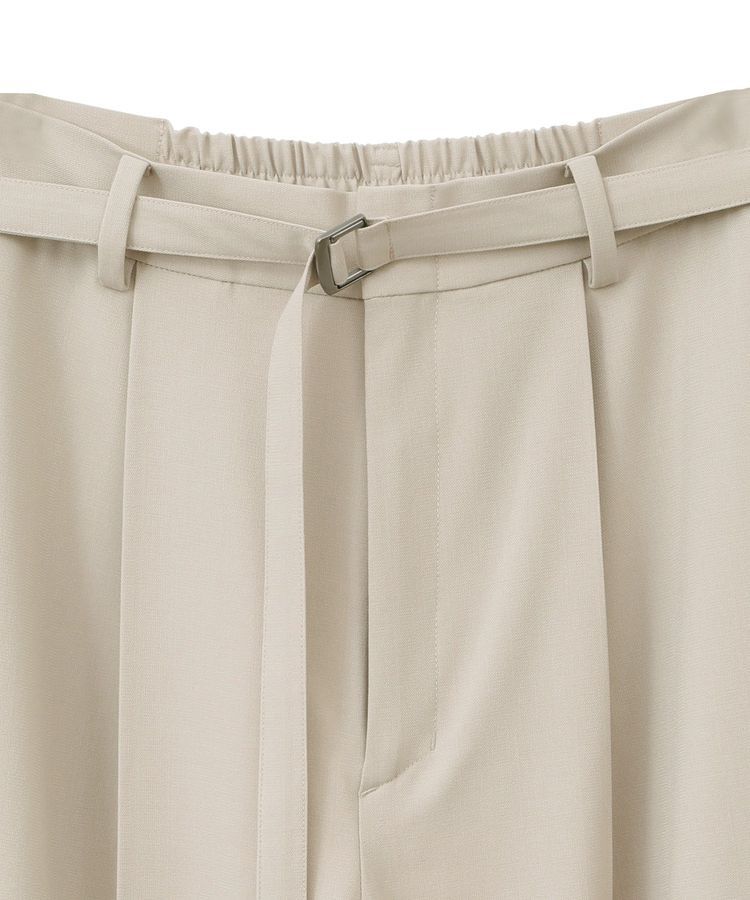 YECCA VECCA「ベルト付きタックストレートパンツ」|その他|