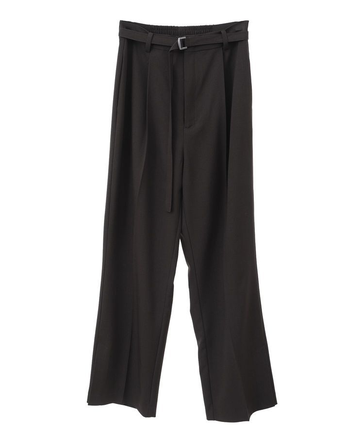 YECCA VECCA「ベルト付きタックストレートパンツ」|その他|