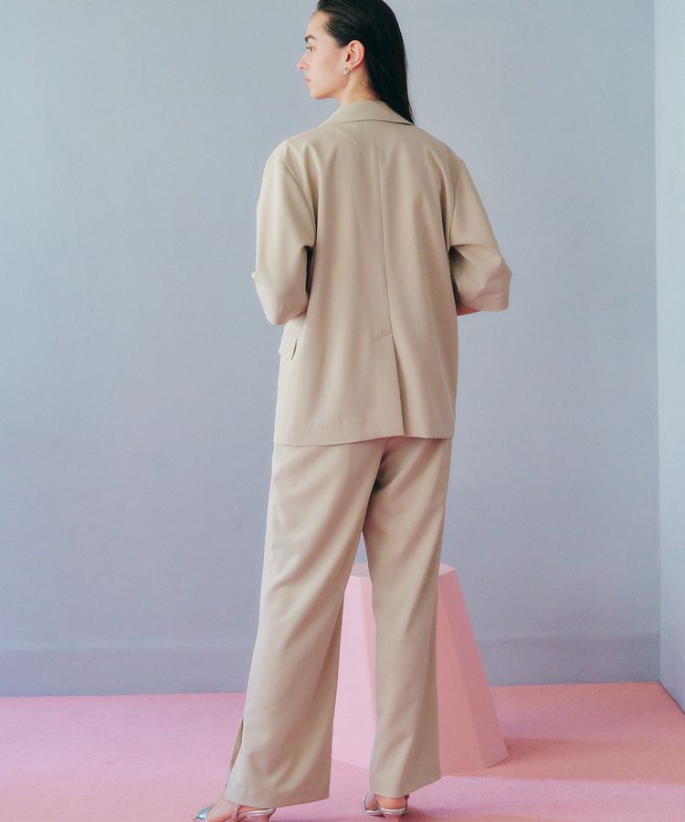 YECCA VECCA「ベルト付きタックストレートパンツ」|その他|