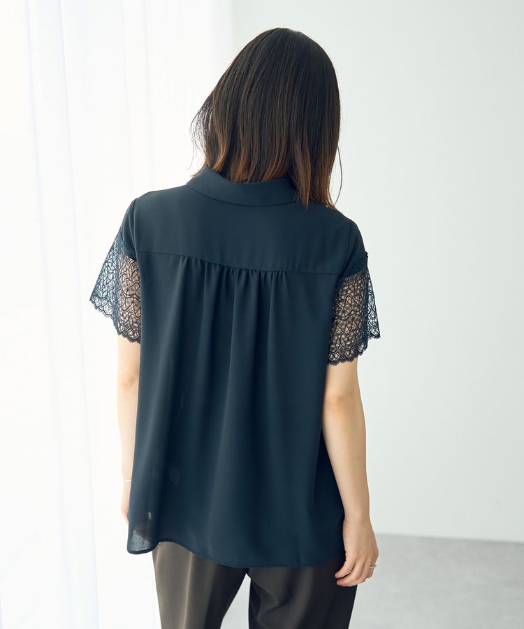 YECCA VECCA「レースMIXブラウス」|シャツ・ブラウス|
