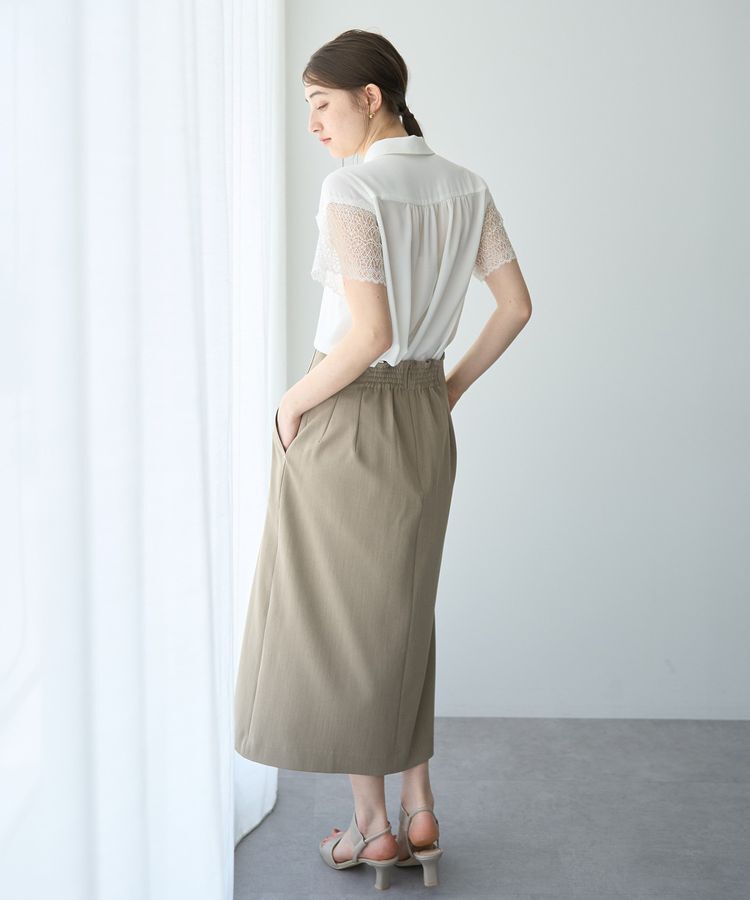 YECCA VECCA「レースMIXブラウス」|シャツ・ブラウス|