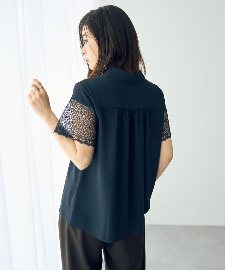 YECCA VECCA「レースMIXブラウス」|シャツ・ブラウス|