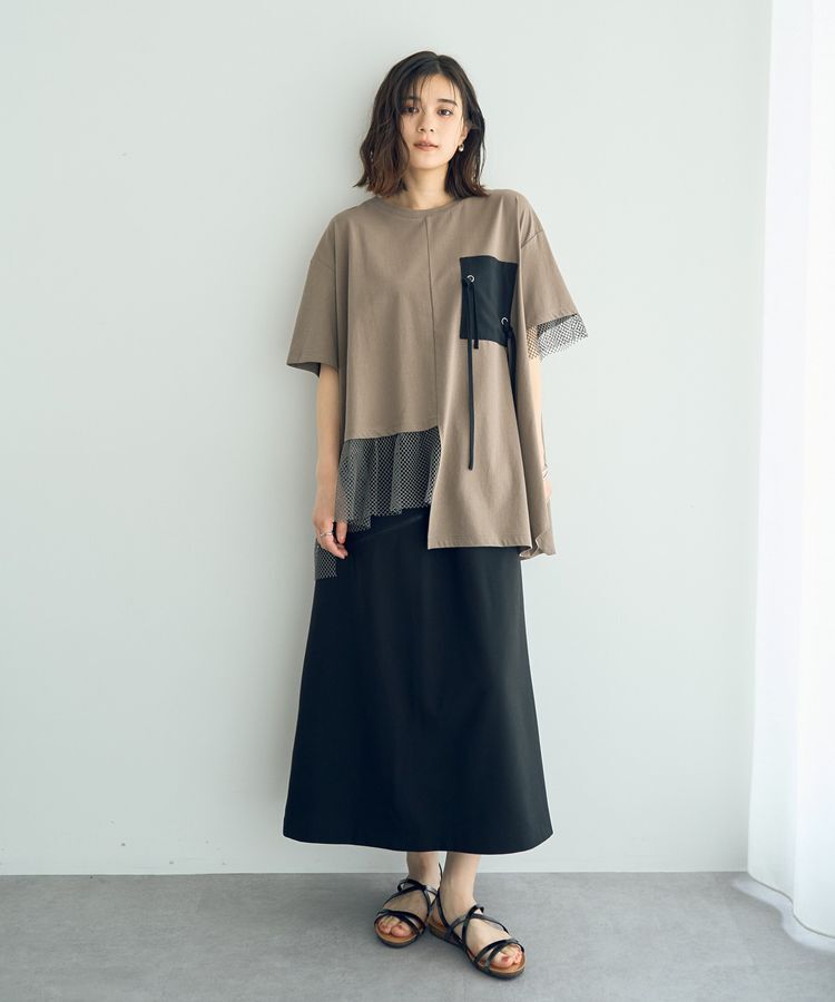 Editt by YECCA VECCA「ZIPデザインアシメスカート」|スカート|