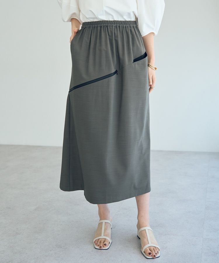 Editt by YECCA VECCA「ZIPデザインアシメスカート」|スカート|