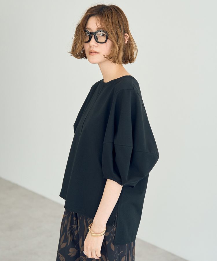 YECCA VECCA「バルーンスリーブプルオーバー」|Tシャツ・カットソー|Black