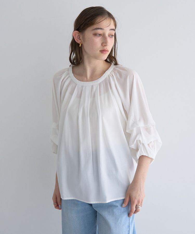 YECCA VECCA「ホイップスリーブブラウス」|シャツ・ブラウス|