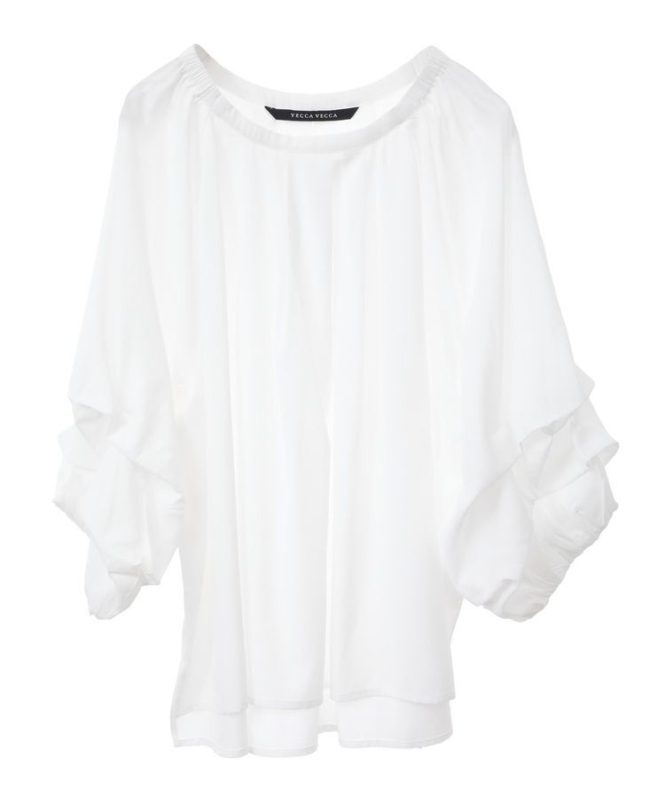 YECCA VECCA「ホイップスリーブブラウス」|シャツ・ブラウス|