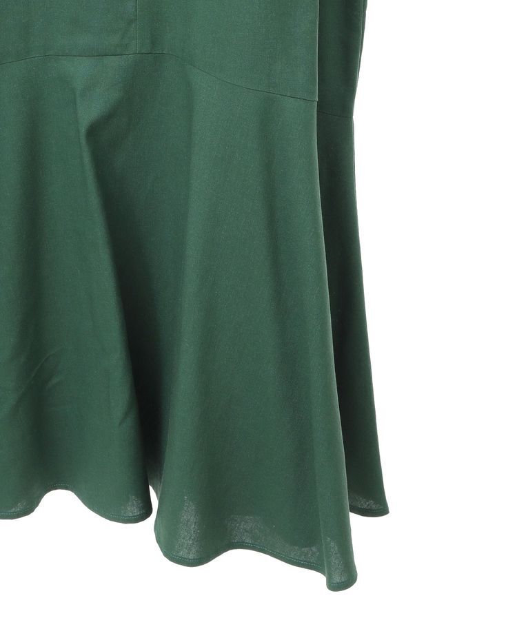 YECCA VECCA「レーヨン麻混レースアップワンピース」|ワンピース|