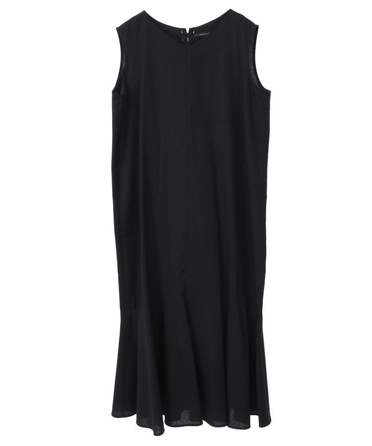 YECCA VECCA「レーヨン麻混レースアップワンピース」|ワンピース|