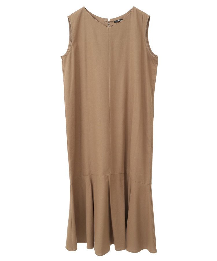 YECCA VECCA「レーヨン麻混レースアップワンピース」|ワンピース|