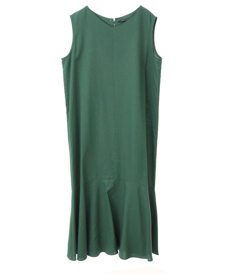 YECCA VECCA「レーヨン麻混レースアップワンピース」|ワンピース|