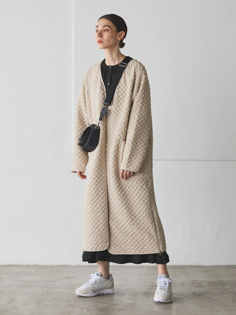 GARAGE OF GOOD CLOTHING「キルティング着流しコート」|その他|Ecru