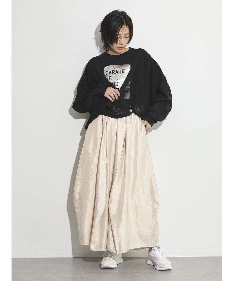 GARAGE OF GOOD CLOTHING「シャンブレーボリュームロングスカート」|スカート|