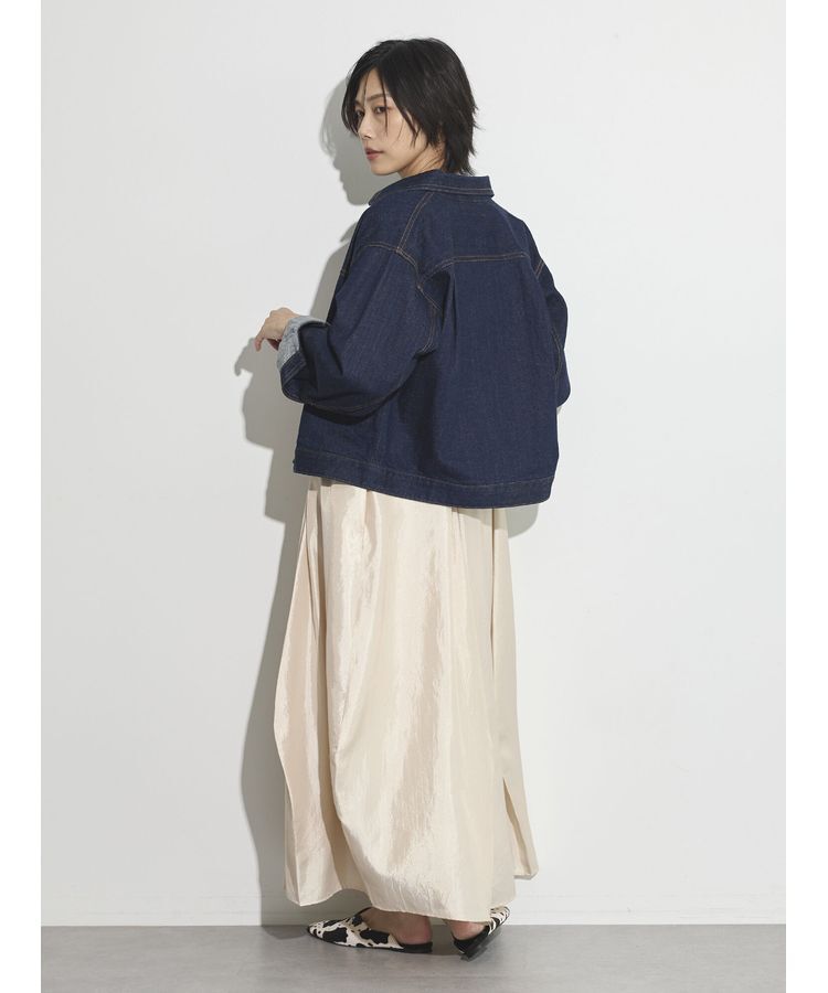 GARAGE OF GOOD CLOTHING「シャンブレーボリュームロングスカート」|スカート|