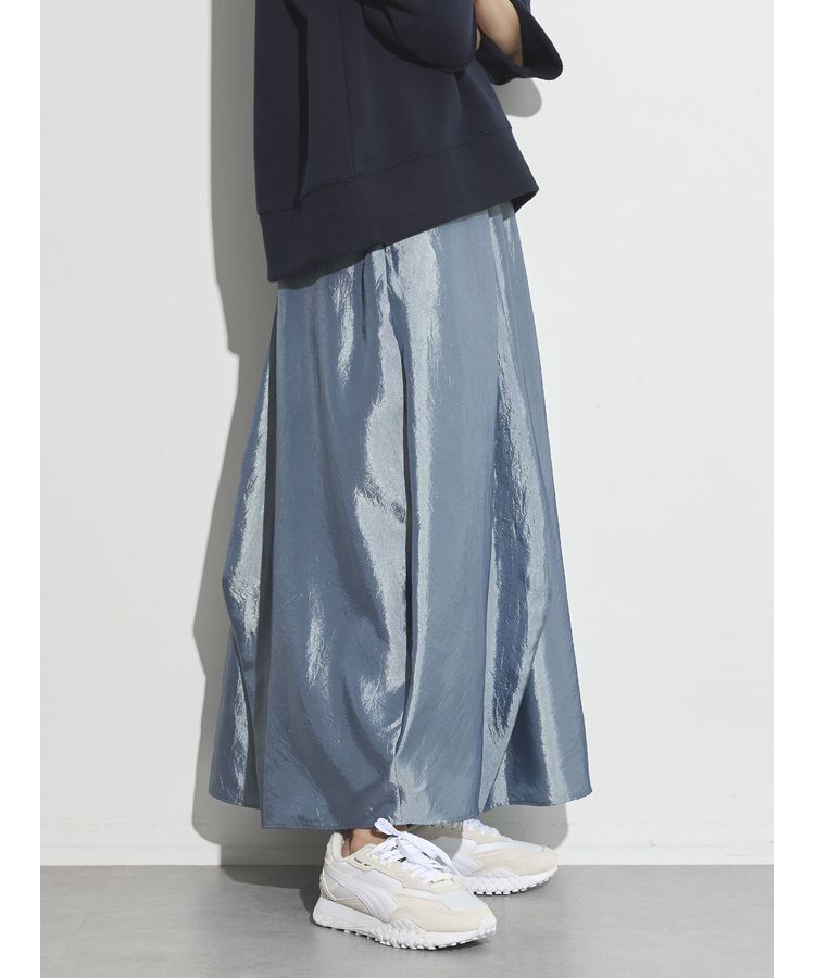 GARAGE OF GOOD CLOTHING「シャンブレーボリュームロングスカート」|スカート|