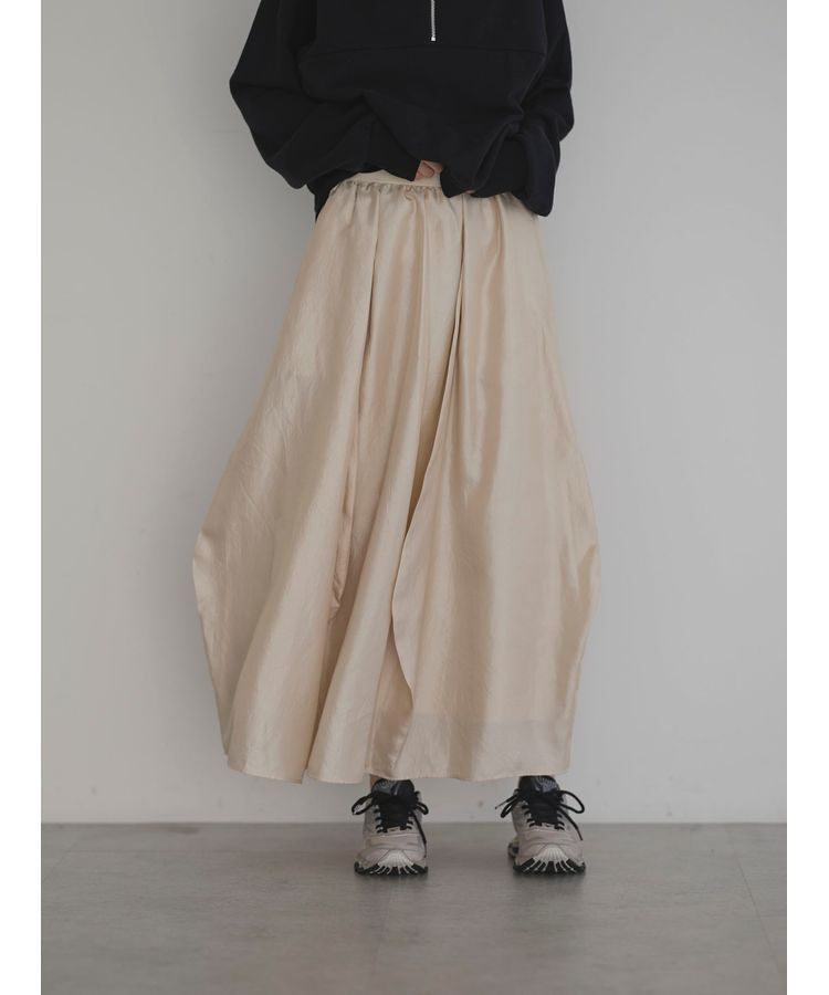 GARAGE OF GOOD CLOTHING「シャンブレーボリュームロングスカート」|スカート|