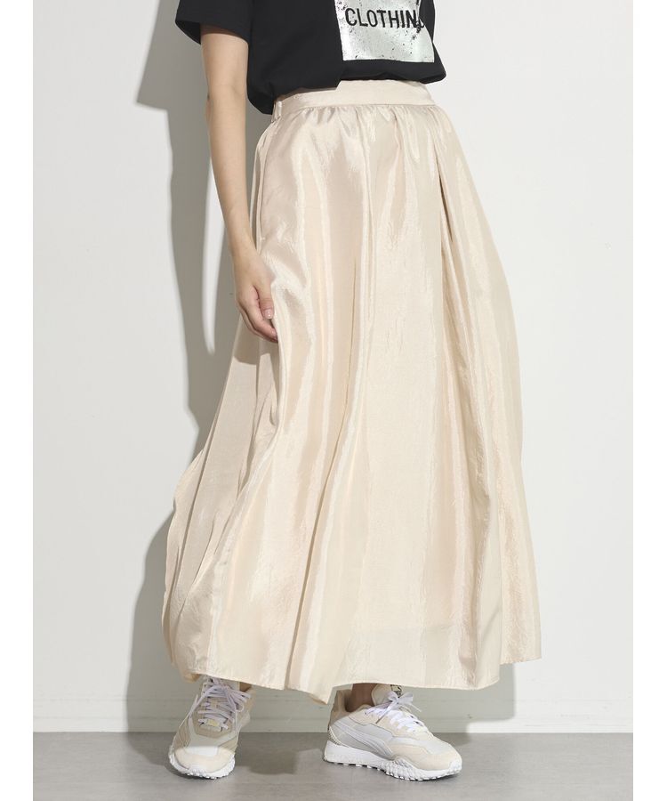 GARAGE OF GOOD CLOTHING「シャンブレーボリュームロングスカート」|スカート|