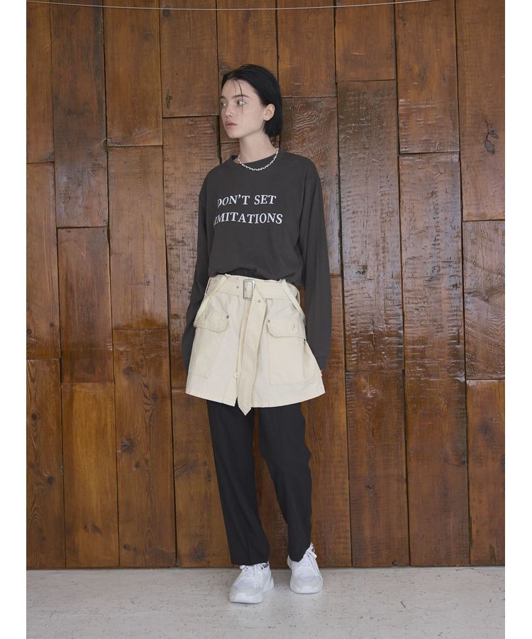 GARAGE OF GOOD CLOTHING「シンプルフロントプリントロンT」|Tシャツ・カットソー|