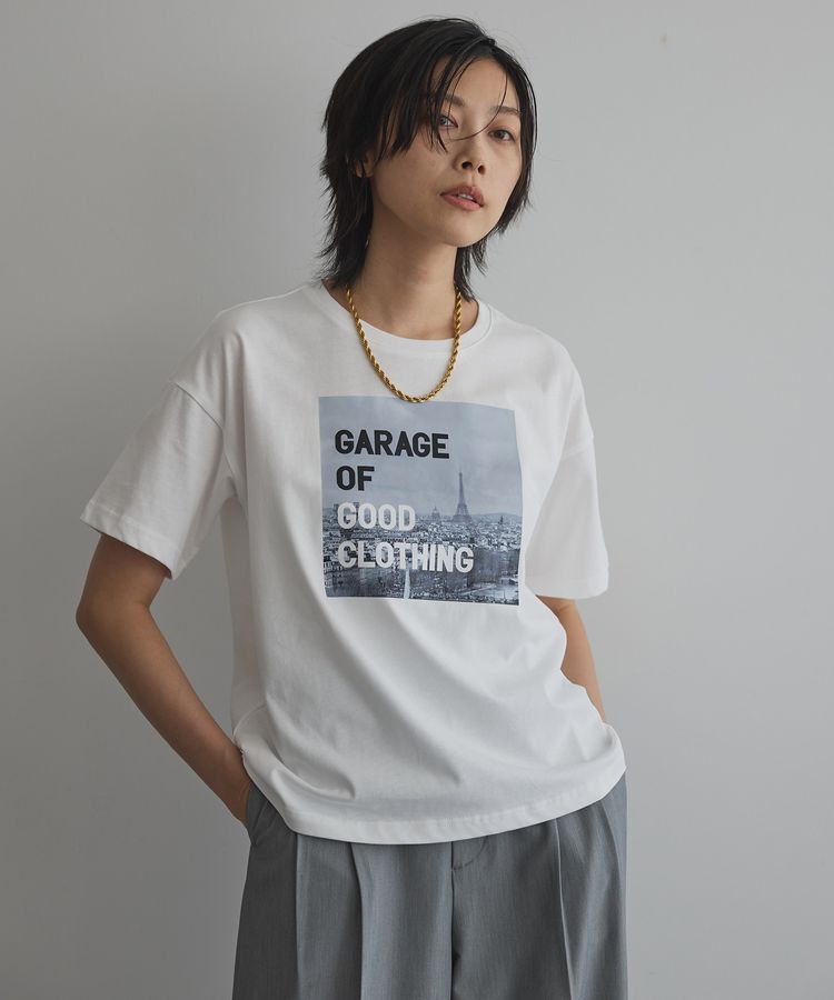 GARAGE OF GOOD CLOTHING「転写プリント半袖Tシャツ」|Tシャツ・カットソー|