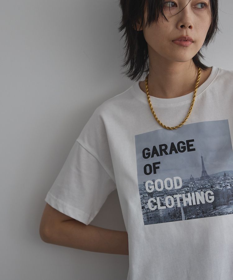 GARAGE OF GOOD CLOTHING「転写プリント半袖Tシャツ」|Tシャツ・カットソー|