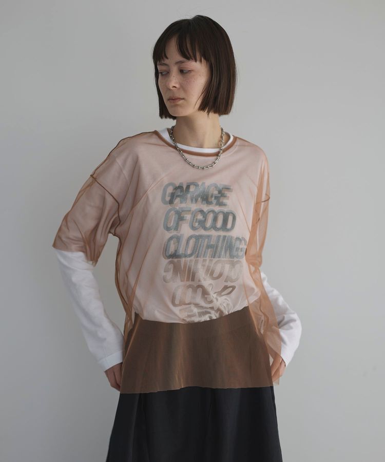 GARAGE OF GOOD CLOTHING「GOGCロゴチュールTシャツ」|Tシャツ・カットソー|Brown