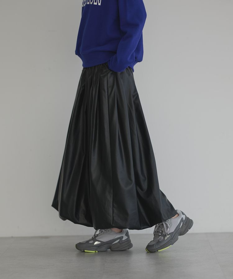 GARAGE OF GOOD CLOTHING「【TORRAZZO DONNA】 エコレザーバルーンスカート」|スカート|