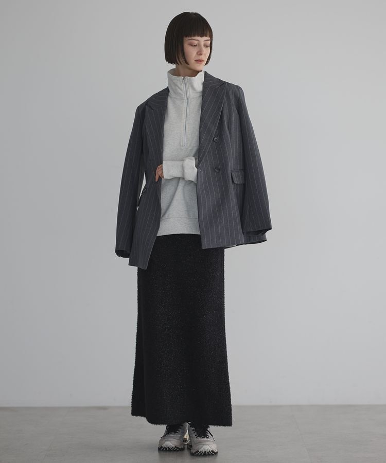 GARAGE OF GOOD CLOTHING「フェザーヤーンロングスカート」|タイト|