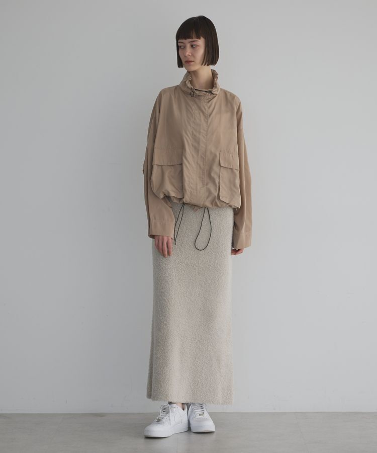 GARAGE OF GOOD CLOTHING「フェザーヤーンロングスカート」|タイト|