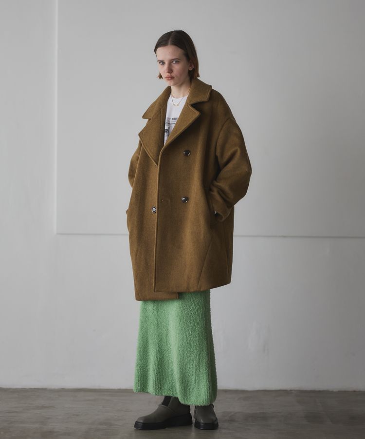 GARAGE OF GOOD CLOTHING「フェザーヤーンロングスカート」|タイト|