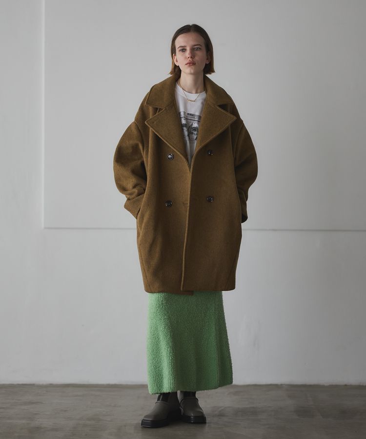 GARAGE OF GOOD CLOTHING「フェザーヤーンロングスカート」|タイト|