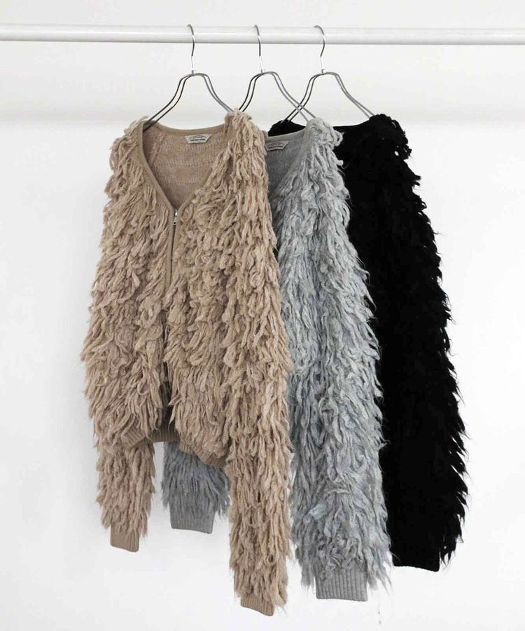 GARAGE OF GOOD CLOTHING「【TORRAZZO DONNA】フリンジニットブルゾン」|ブルゾン・スタジャン|