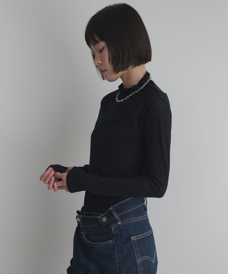 GARAGE OF GOOD CLOTHING「【日本製】無地シアーハイネックプルオーバー」|Tシャツ・カットソー|